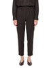 Pantaloni a sigaretta Rosalba in marrone