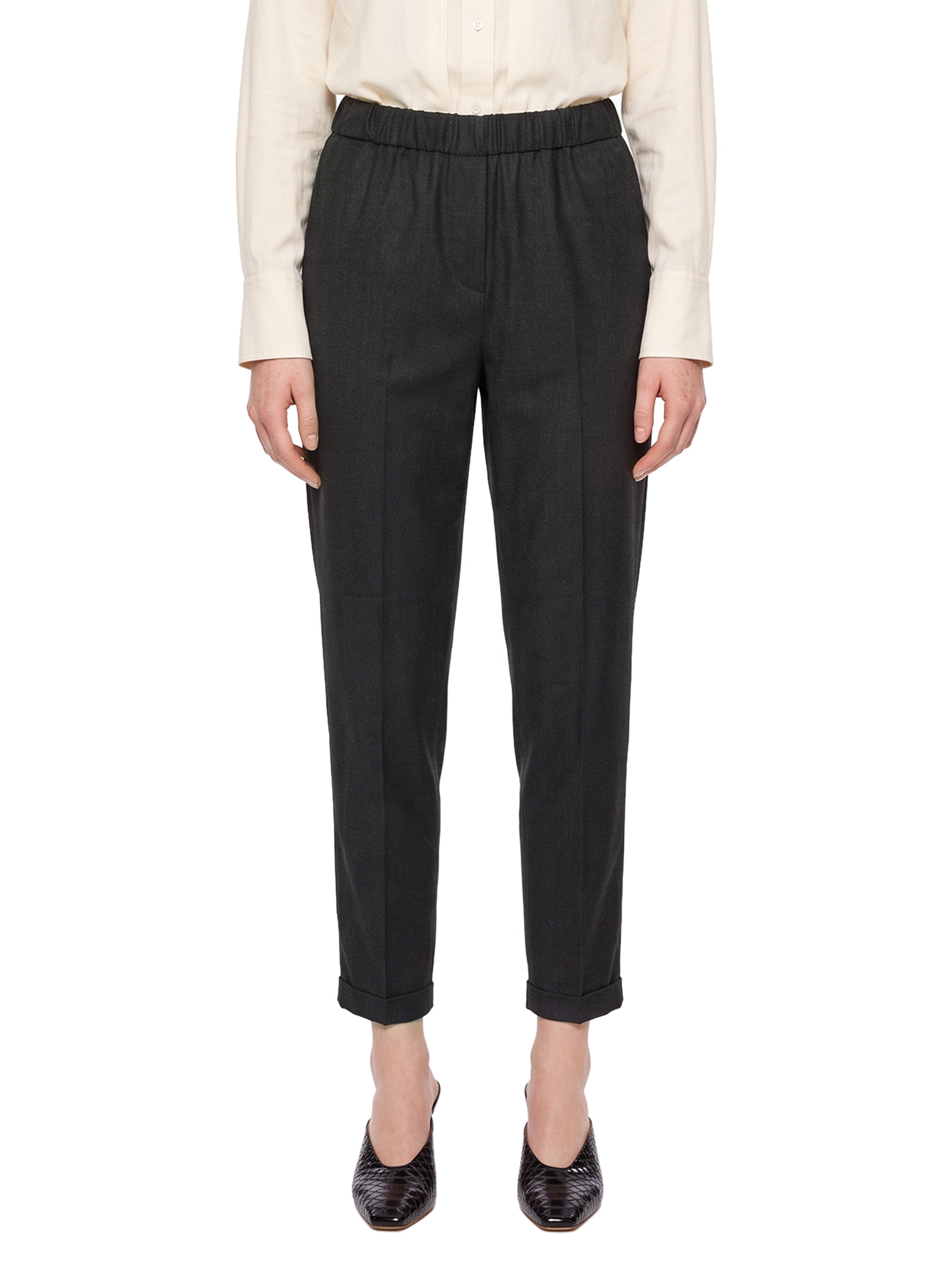 Pantaloni a sigaretta Rosalba in grigio 
