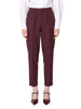 Pantaloni a sigaretta Rosalba in bordeaux