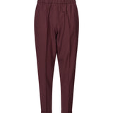 Pantaloni a sigaretta Rosalba in bordeaux 