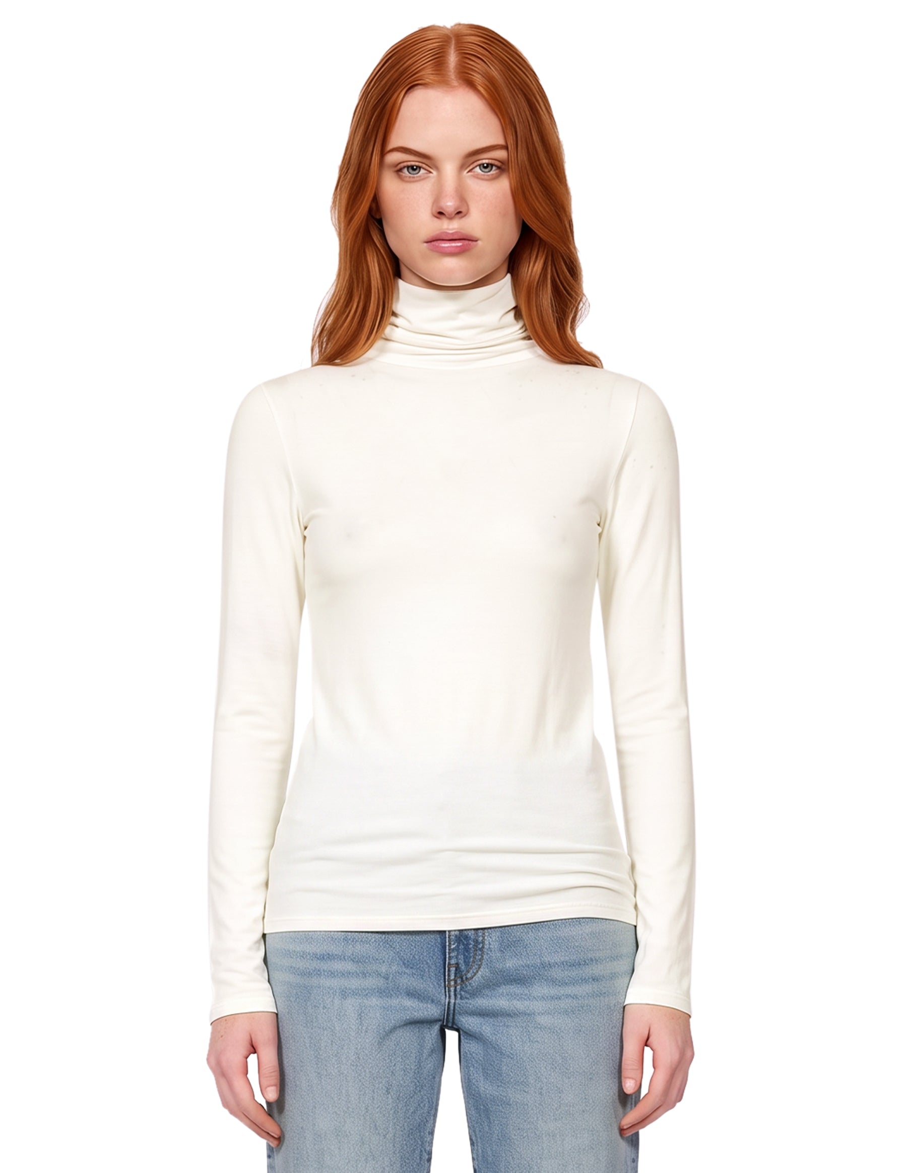 Maglia dolcevita Condor in bianco 