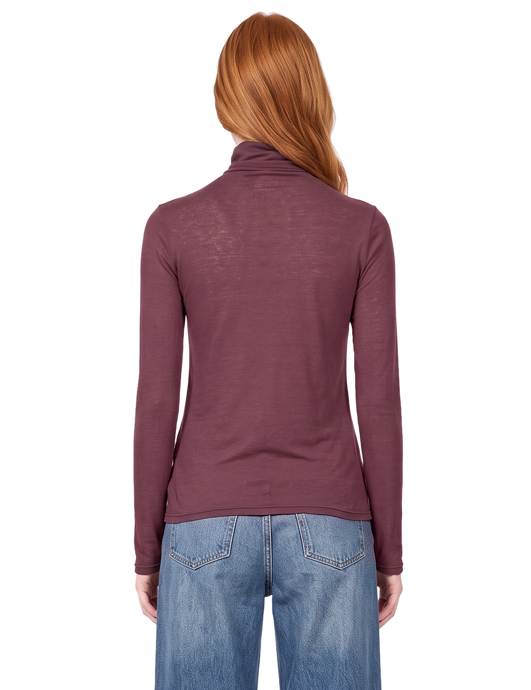 Maglia dolcevita Condor in bordeaux 