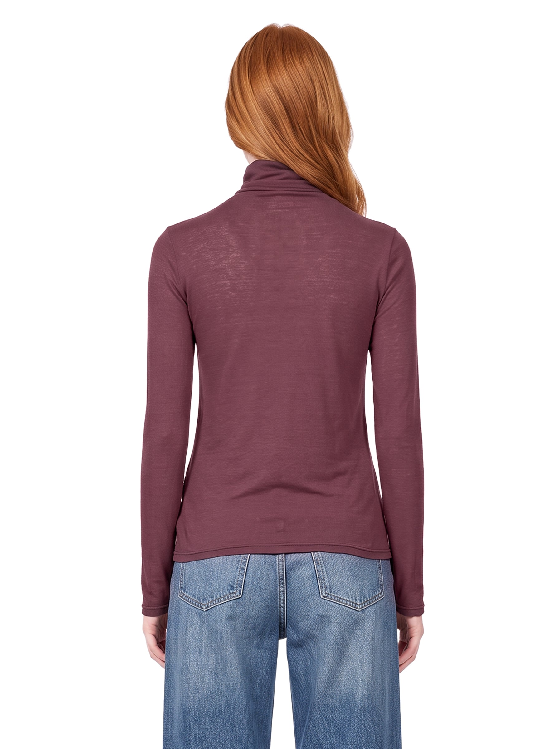 Maglia dolcevita Condor in bordeaux 