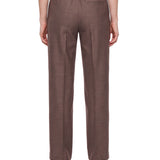 Pantaloni con pinces Silvio in marrone 