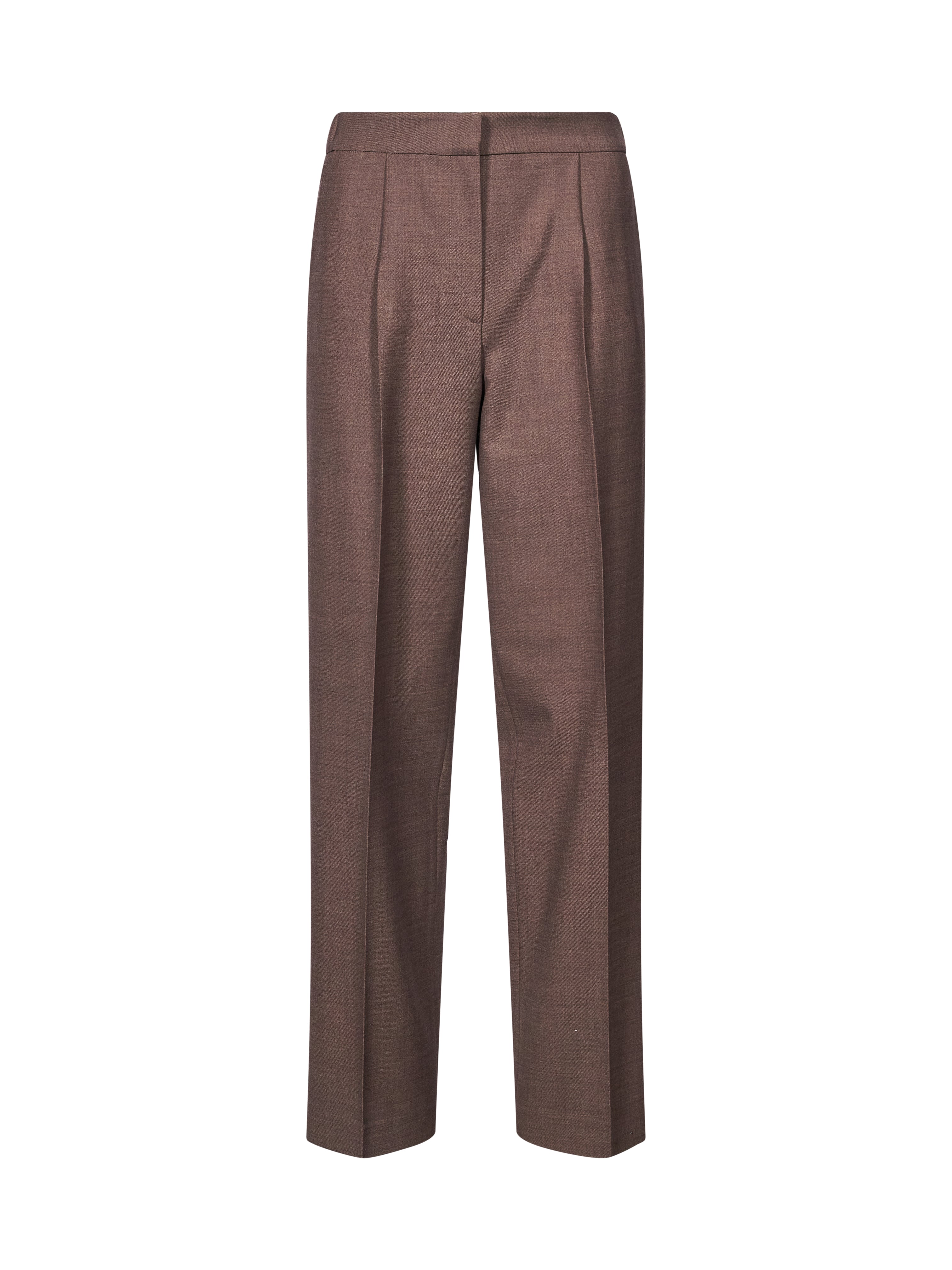 Pantaloni con pinces Silvio in marrone 