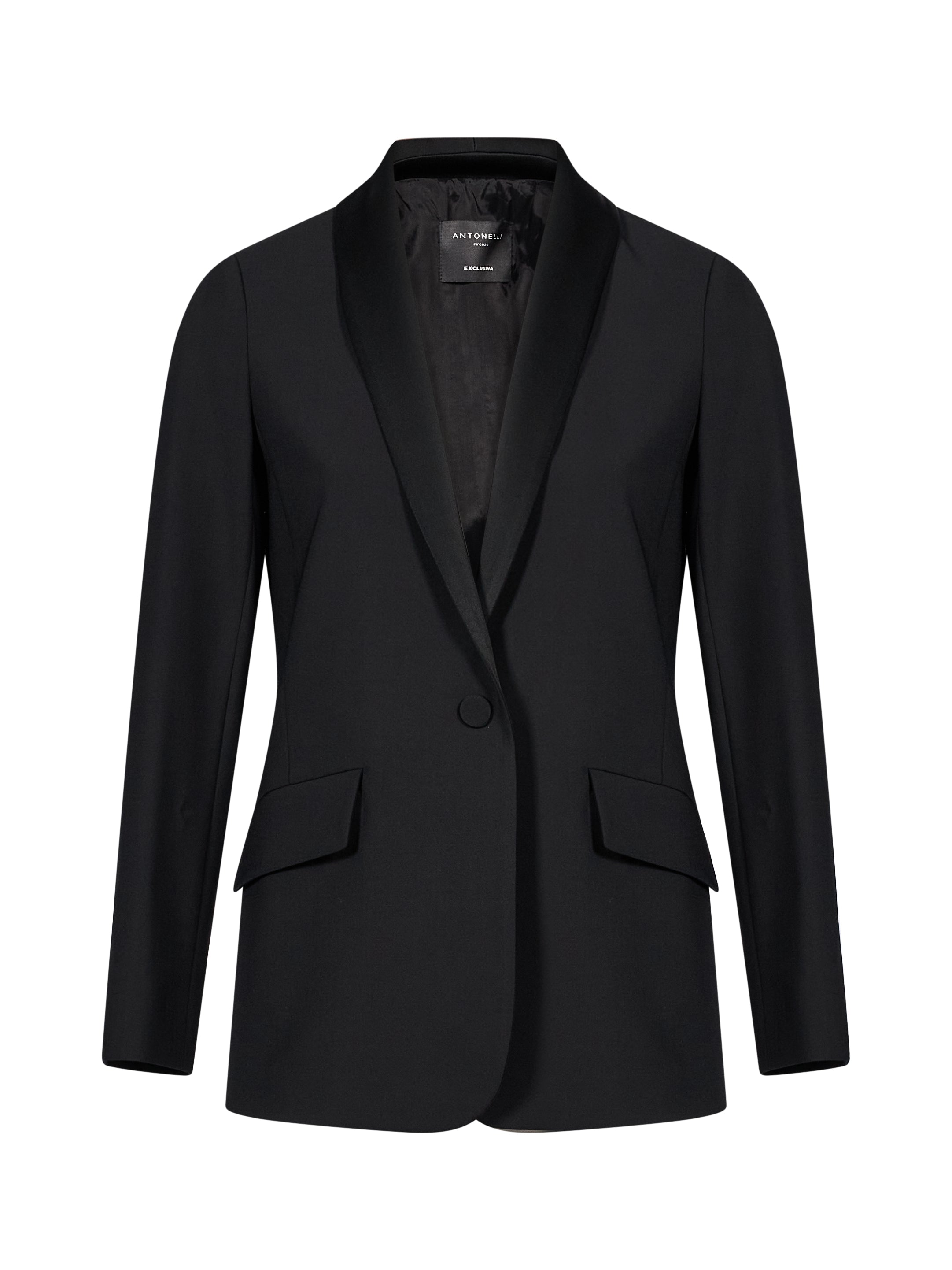 Blazer monopetto Pandolce in nero 