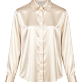 Camicia in seta Chisone in avorio 