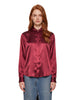 Camicia in seta Chisone in rosso scuro