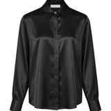 Camicia in seta Chisone in nero 