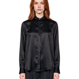 Camicia in seta Chisone in nero 