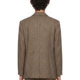 Blazer doppiopetto Hime in marrone 