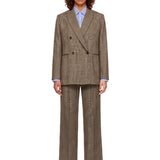 Blazer doppiopetto Hime in marrone 