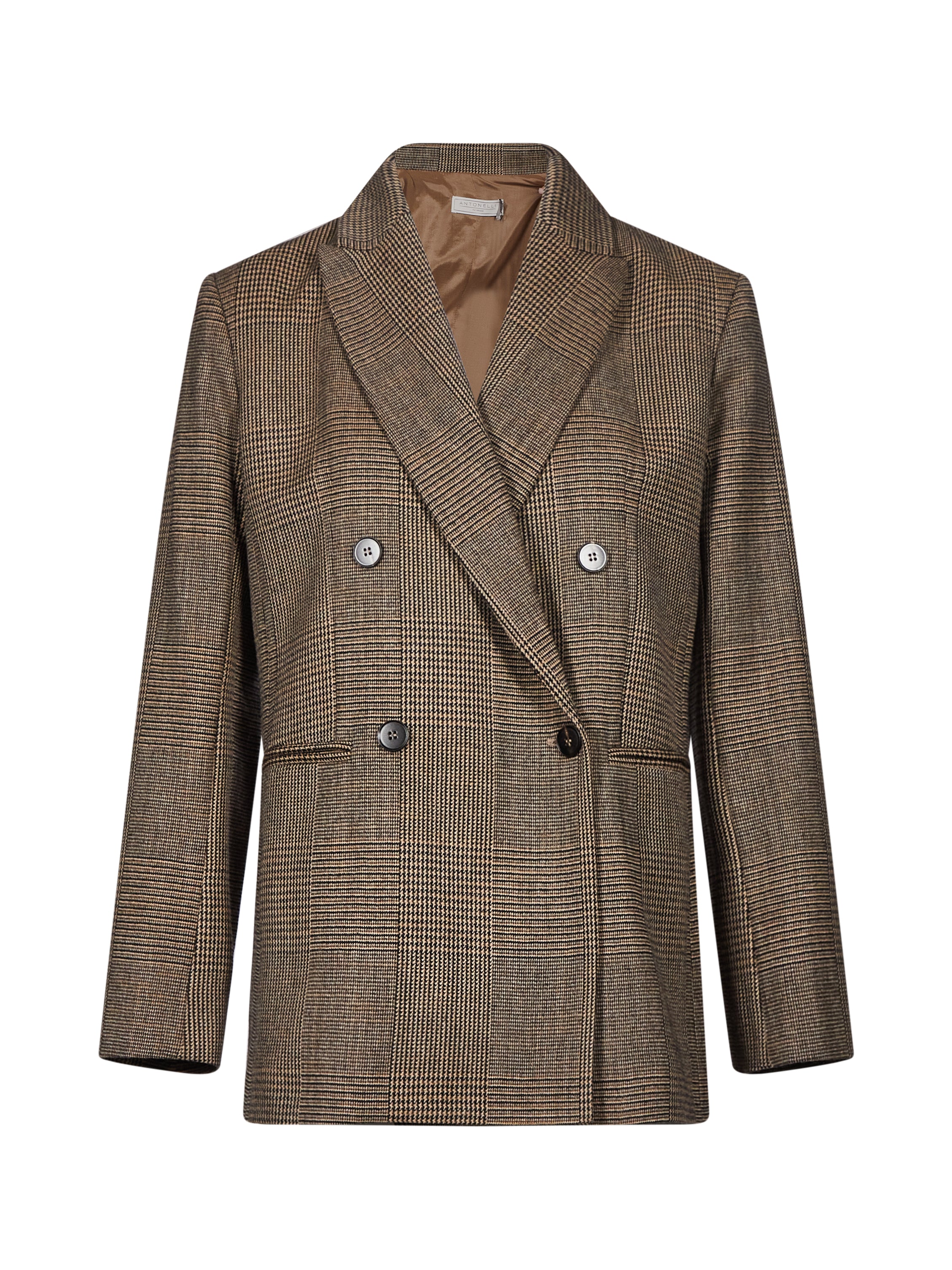 Blazer doppiopetto Hime in marrone 