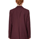 Blazer doppiopetto Hime in bordeaux 