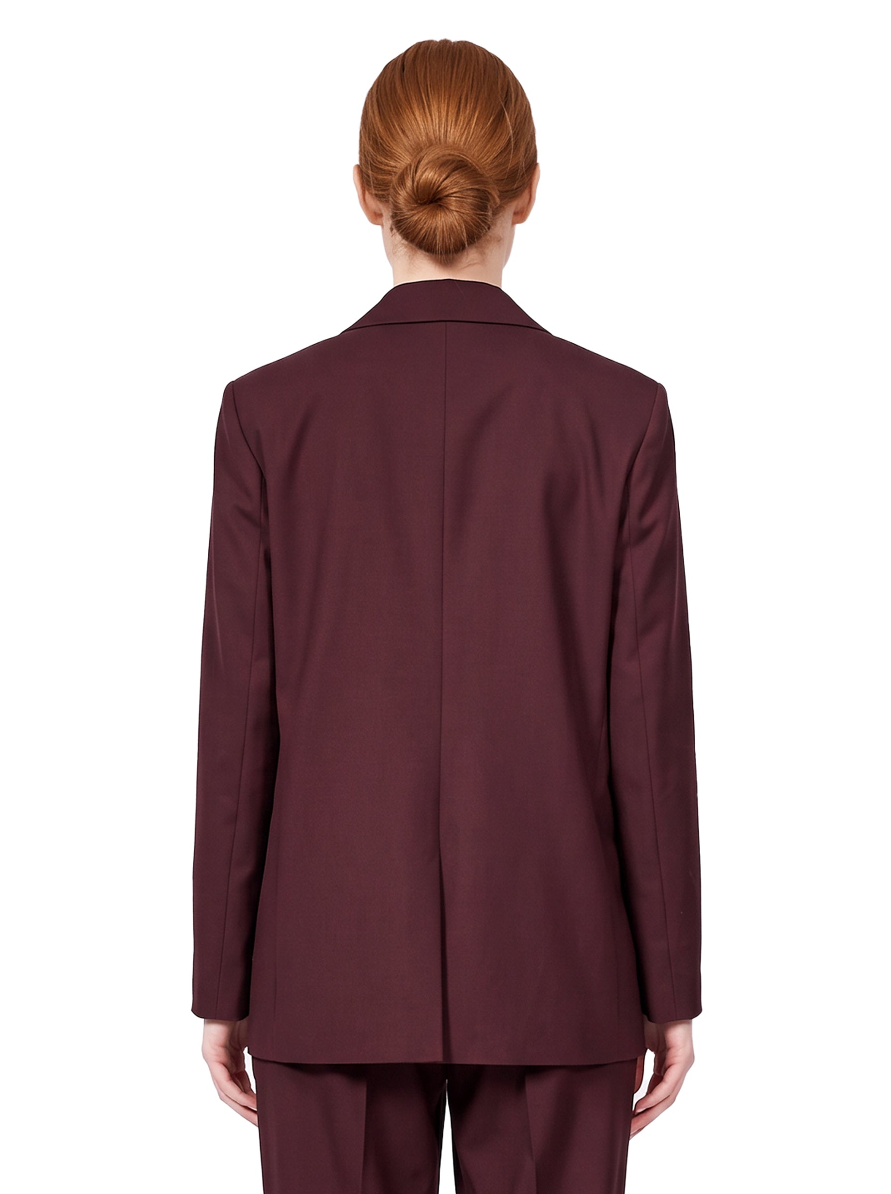 Blazer doppiopetto Hime in bordeaux 