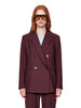 Blazer doppiopetto Hime in bordeaux