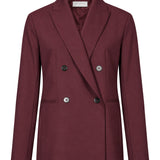 Blazer doppiopetto Hime in bordeaux 