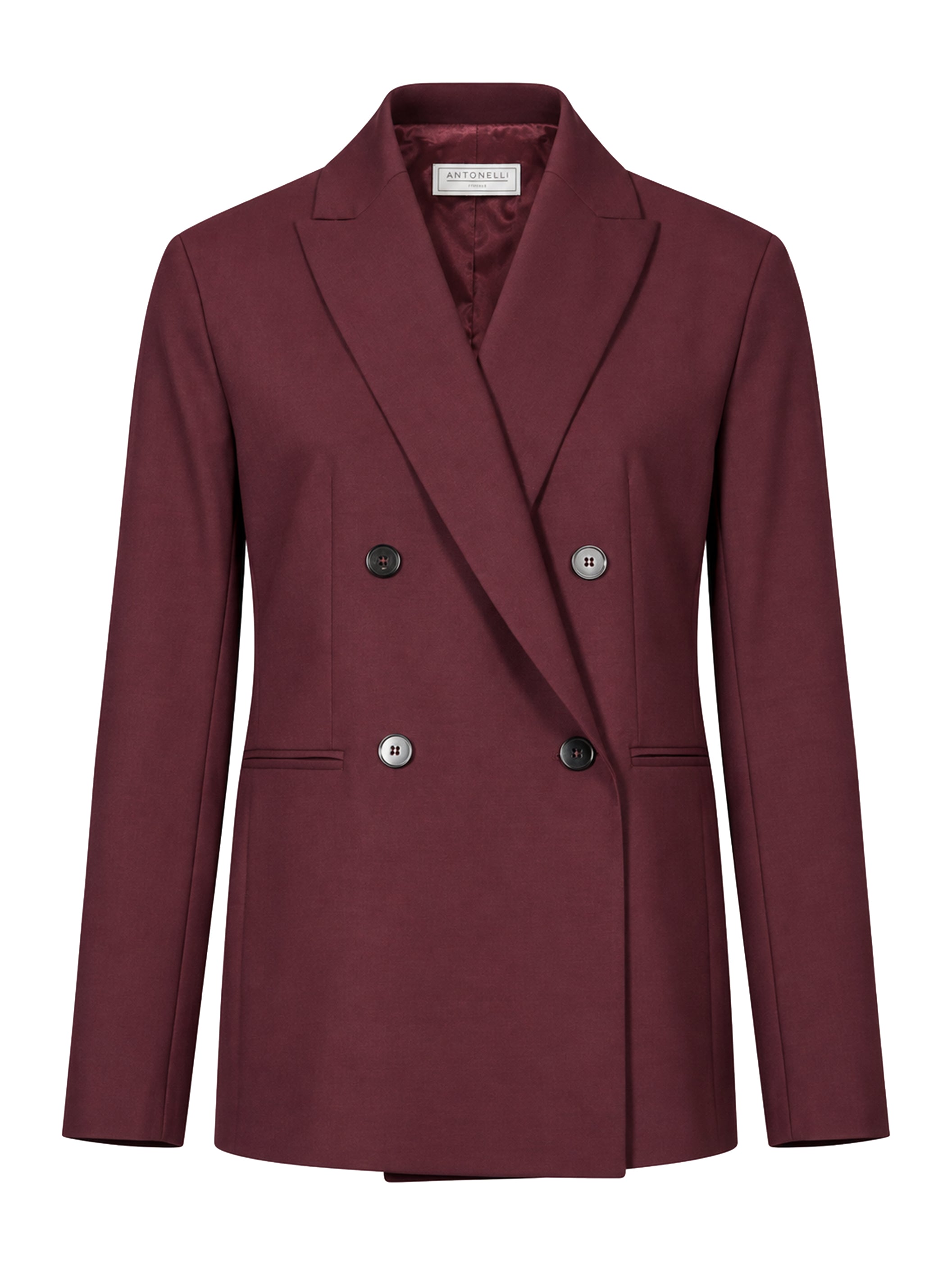 Blazer doppiopetto Hime in bordeaux 