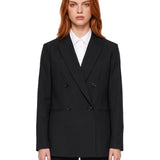 Blazer doppiopetto Hime in nero 