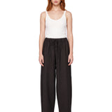Pantaloni con coulisse San Lorenzo in marrone 