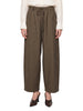 Pantaloni con coulisse San Lorenzo in verde khaki