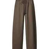 Pantaloni con coulisse San Lorenzo in verde khaki 