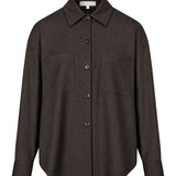 Camicia oversize Azalea in marrone 