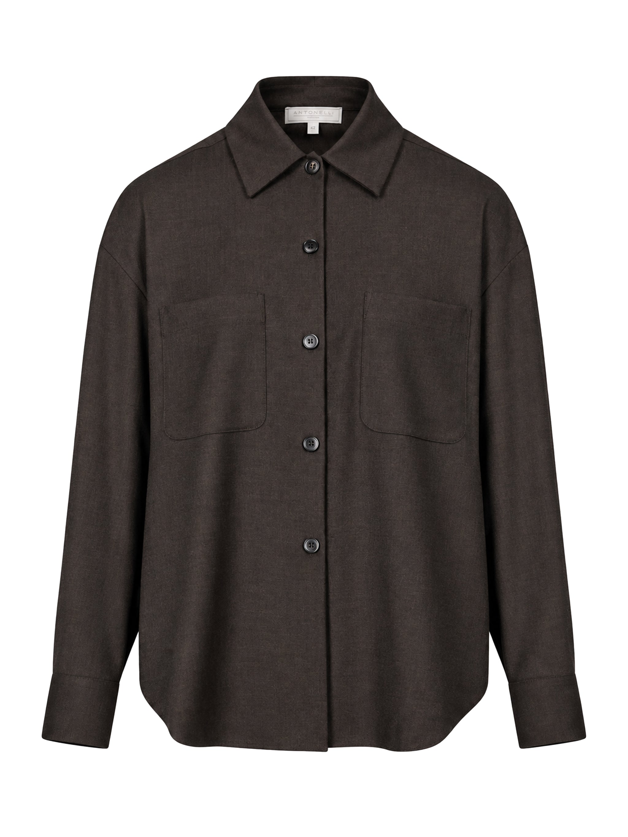 Camicia oversize Azalea in marrone 