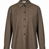 Camicia oversize Azalea in verde khaki 