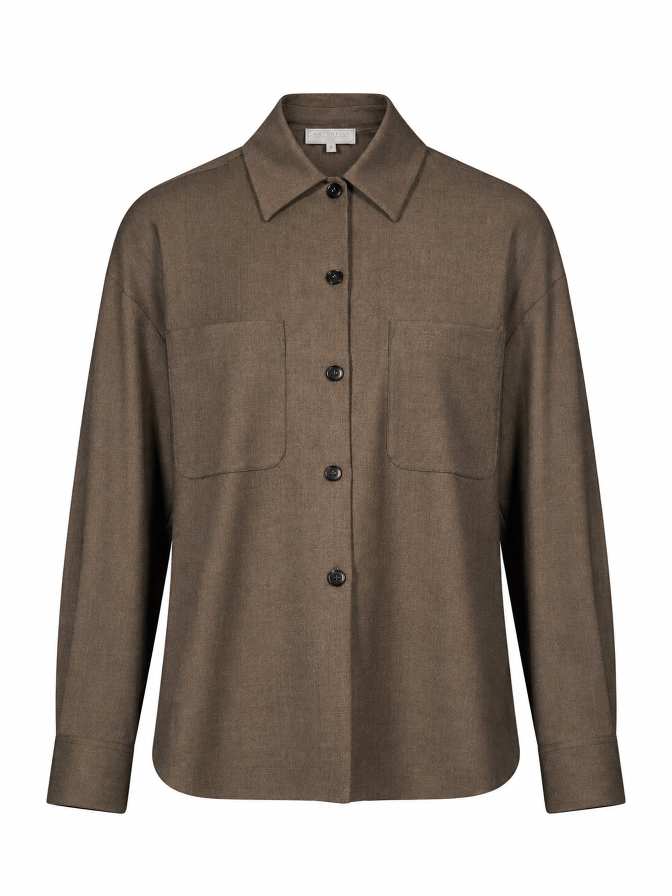 Camicia oversize Azalea in verde khaki 