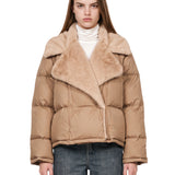 Piumino Fico in beige 