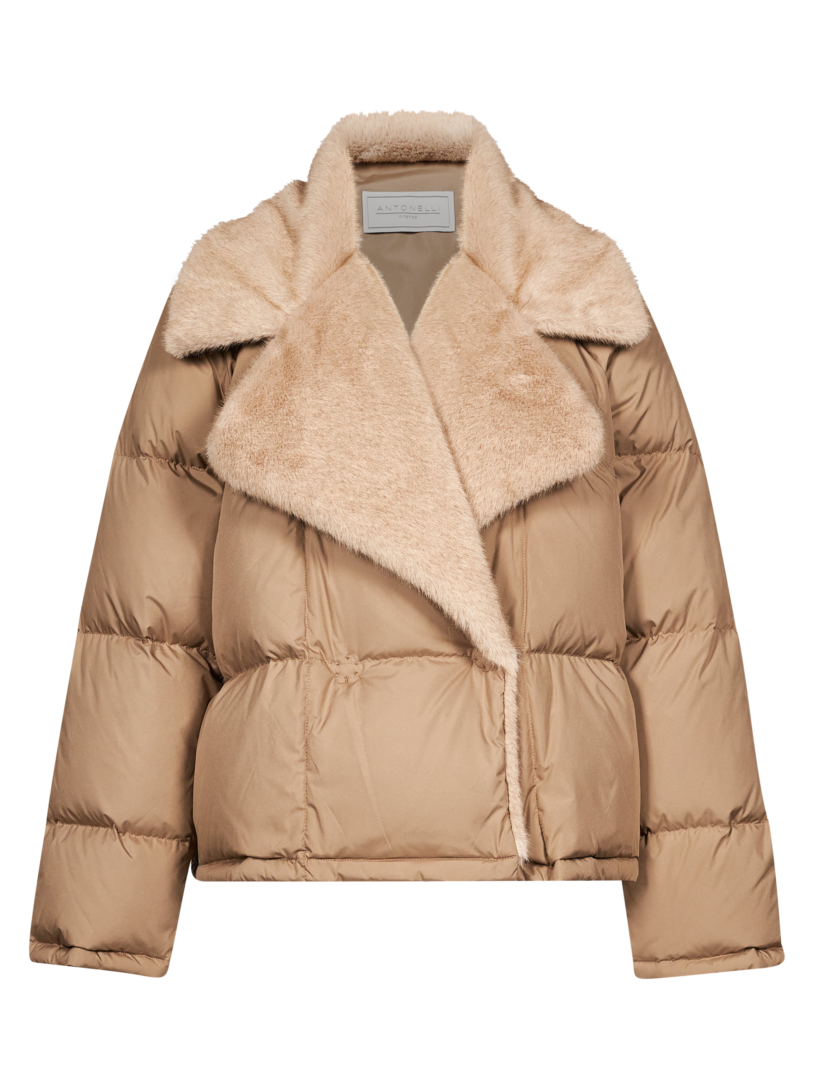 Piumino Fico in beige 