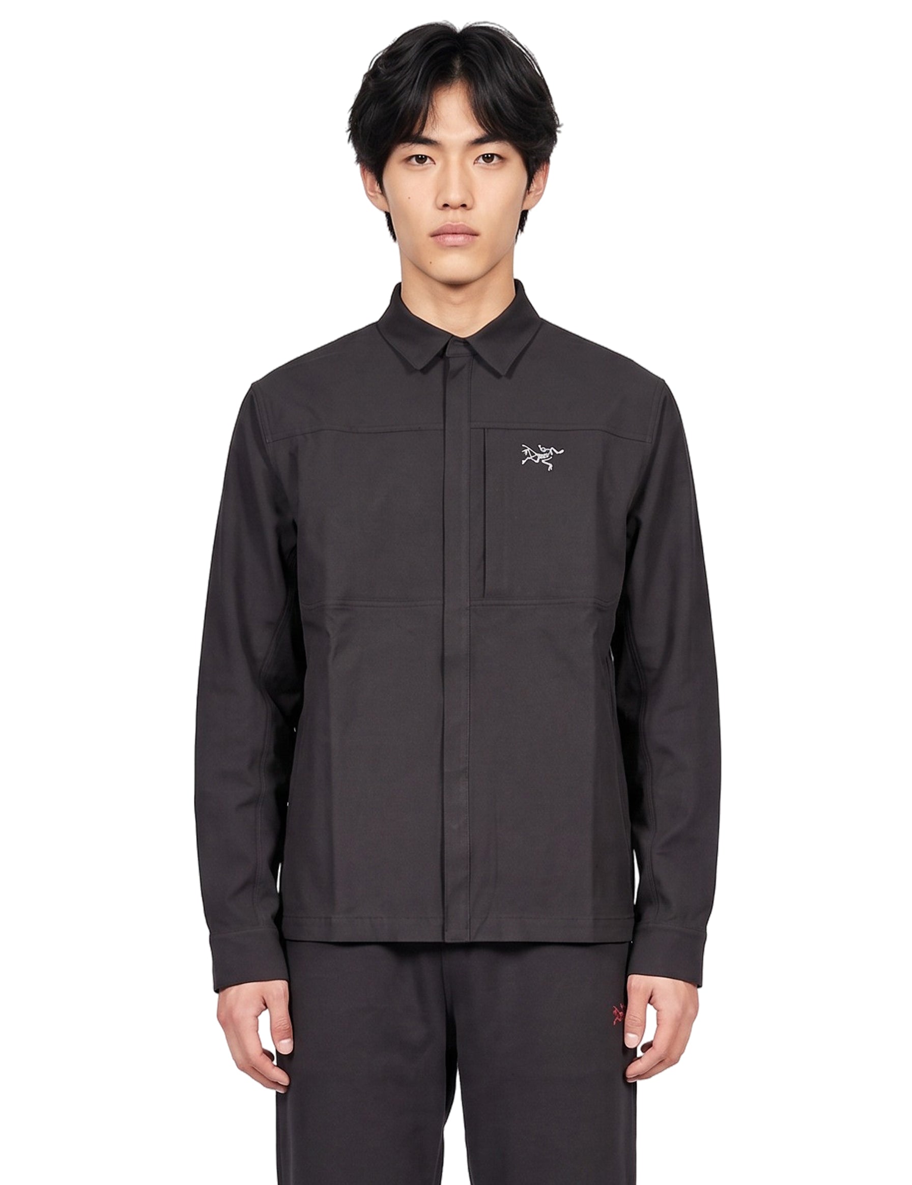 Overshirt Cronin in nero 
