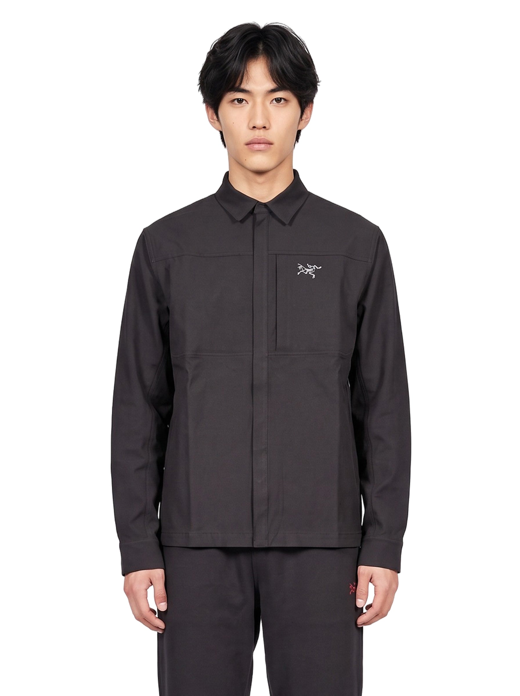 Overshirt Cronin in nero 