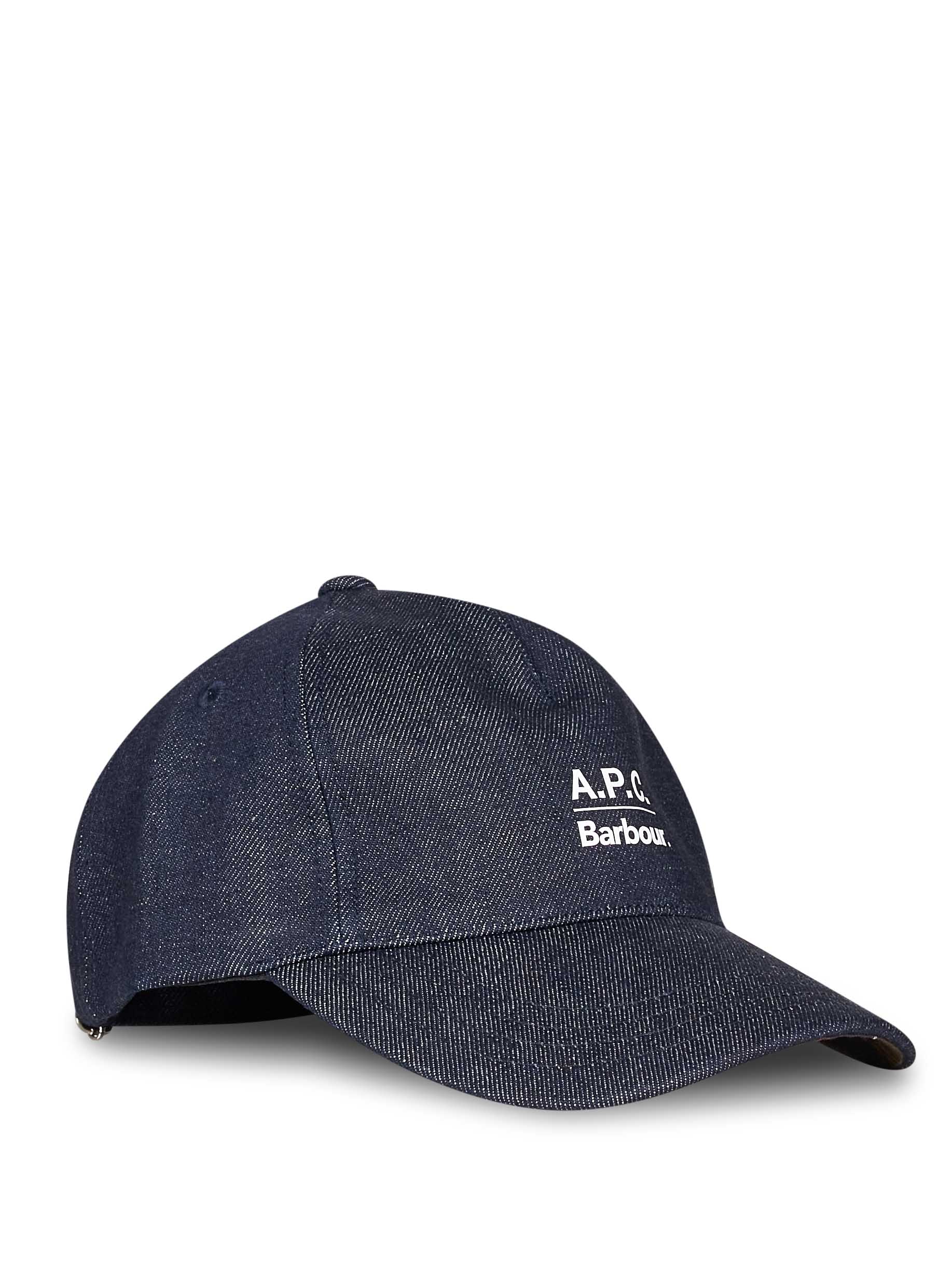 Berretto in denim blu 