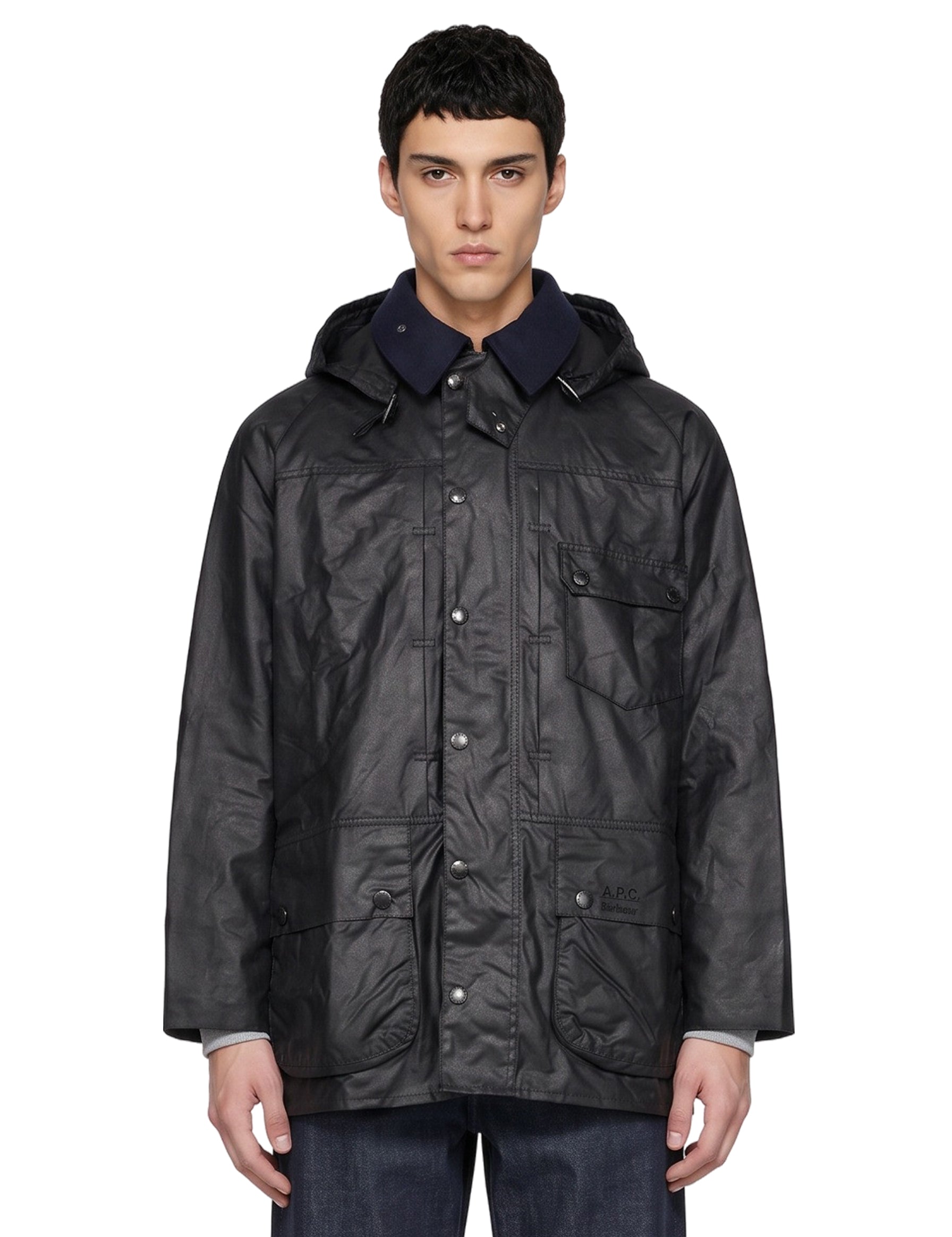 Giacca cerata Beaufort in blu 