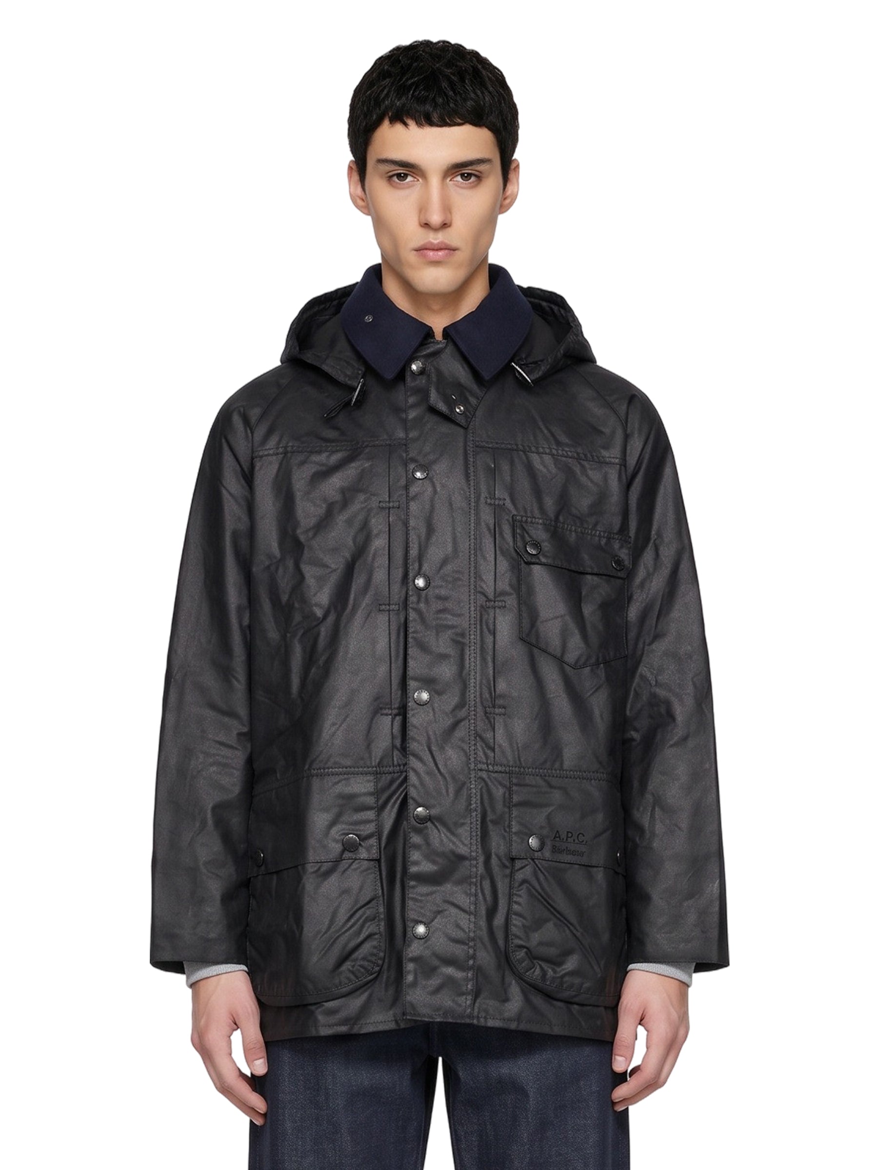 Giacca cerata Beaufort in blu 