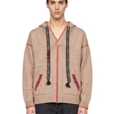 Felpa con cappuccio Kafti in beige 