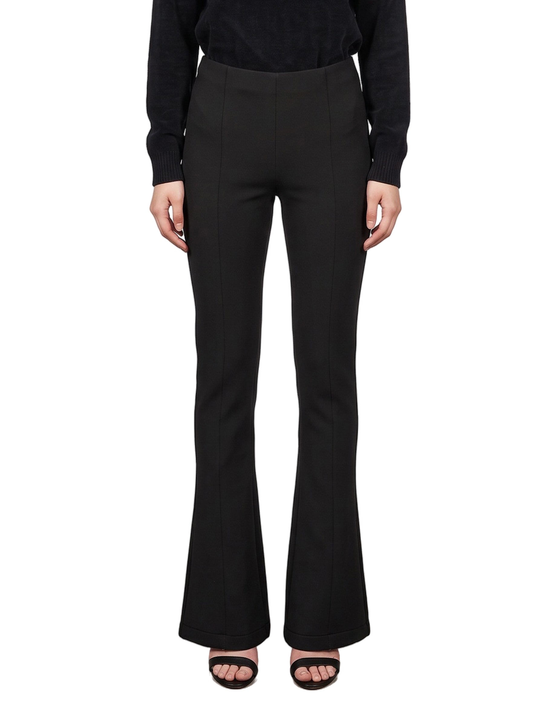 Pantaloni flare in nero 