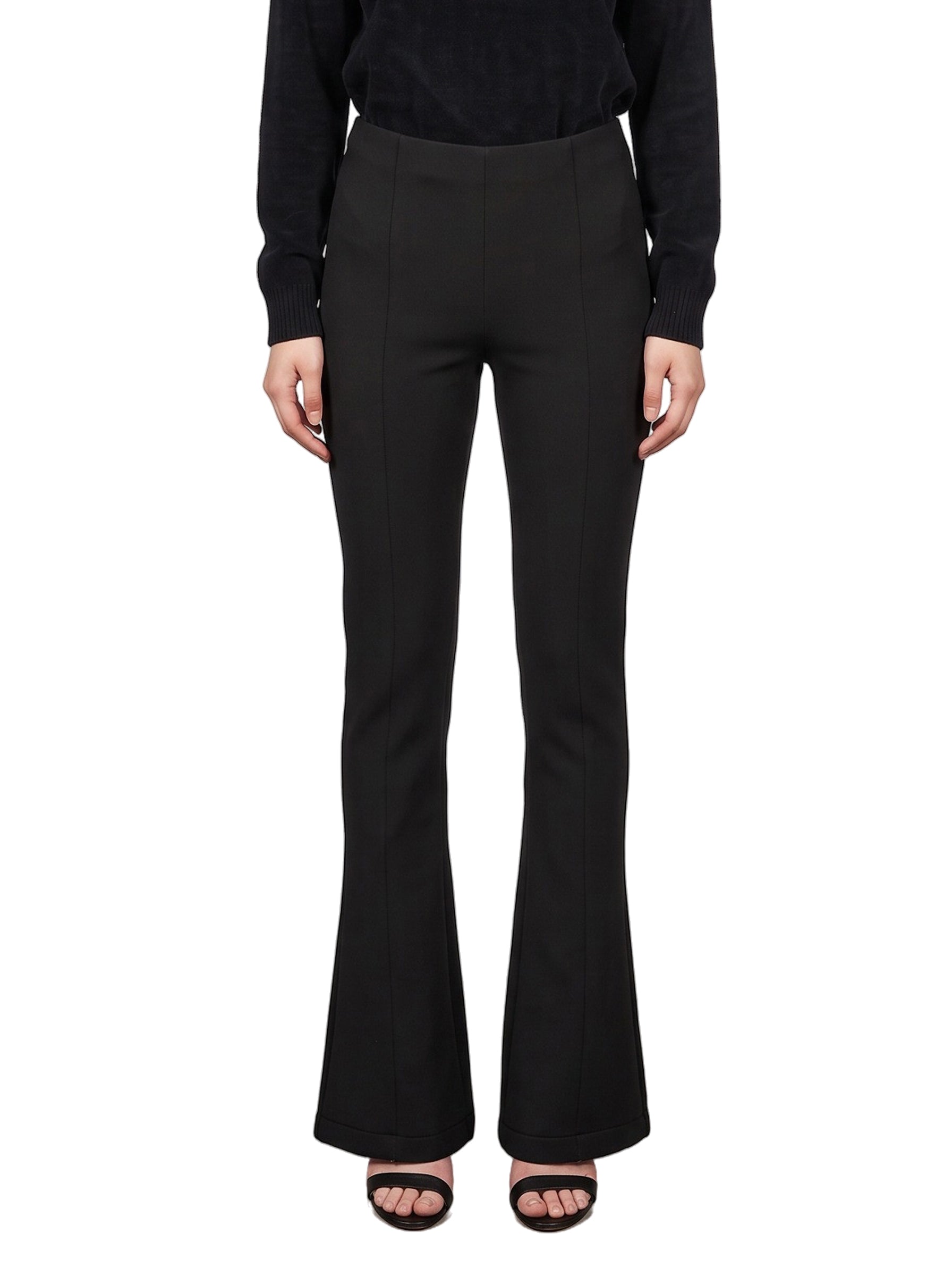 Pantaloni flare in nero 