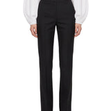 Pantaloni con fondo puddle in nero 