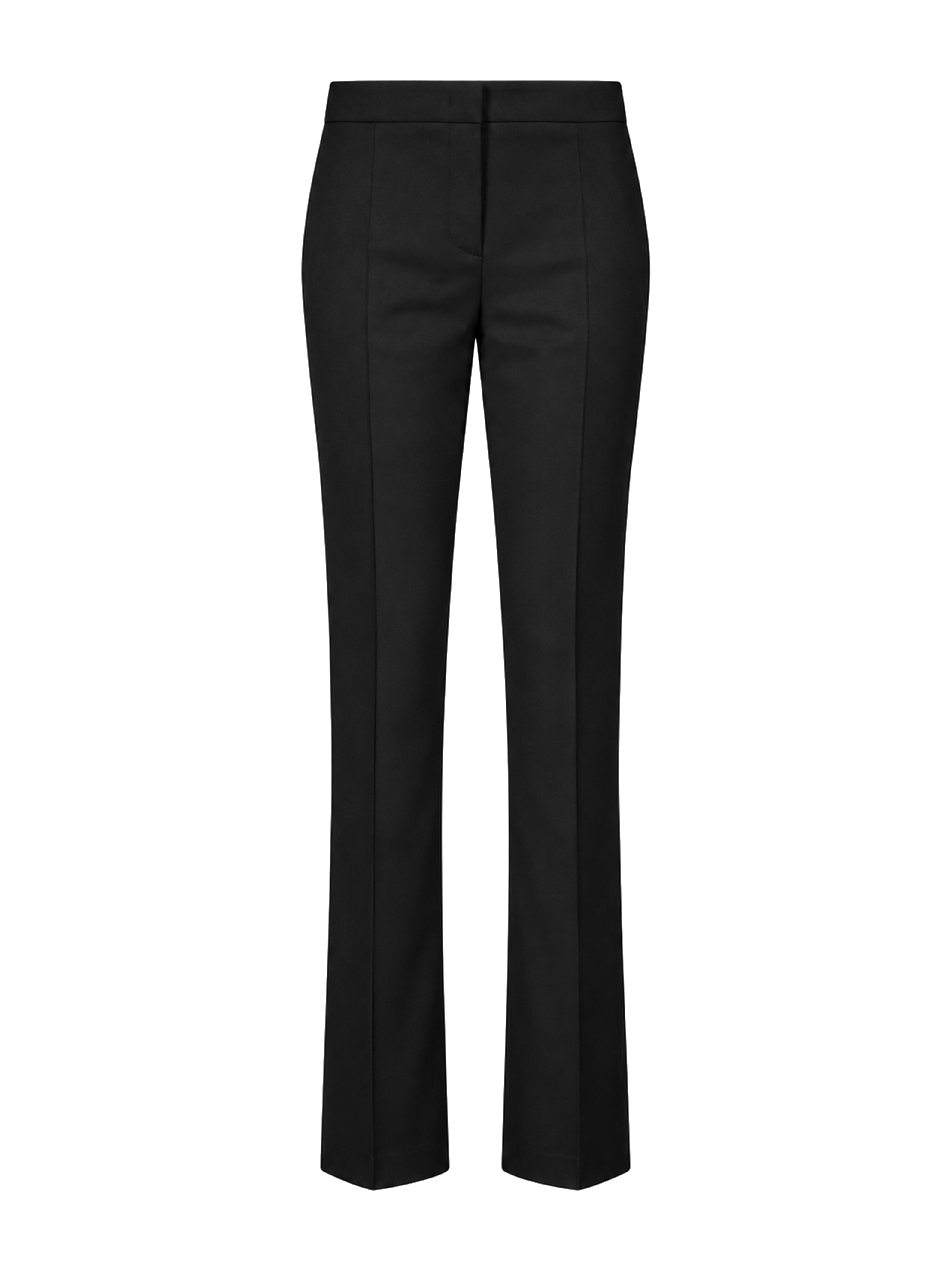 Pantaloni con fondo puddle in nero 