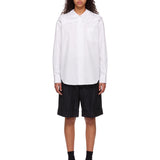 Camicia con colletto Peter Pan in bianco 
