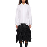 Camicia con colletto Peter Pan in bianco 
