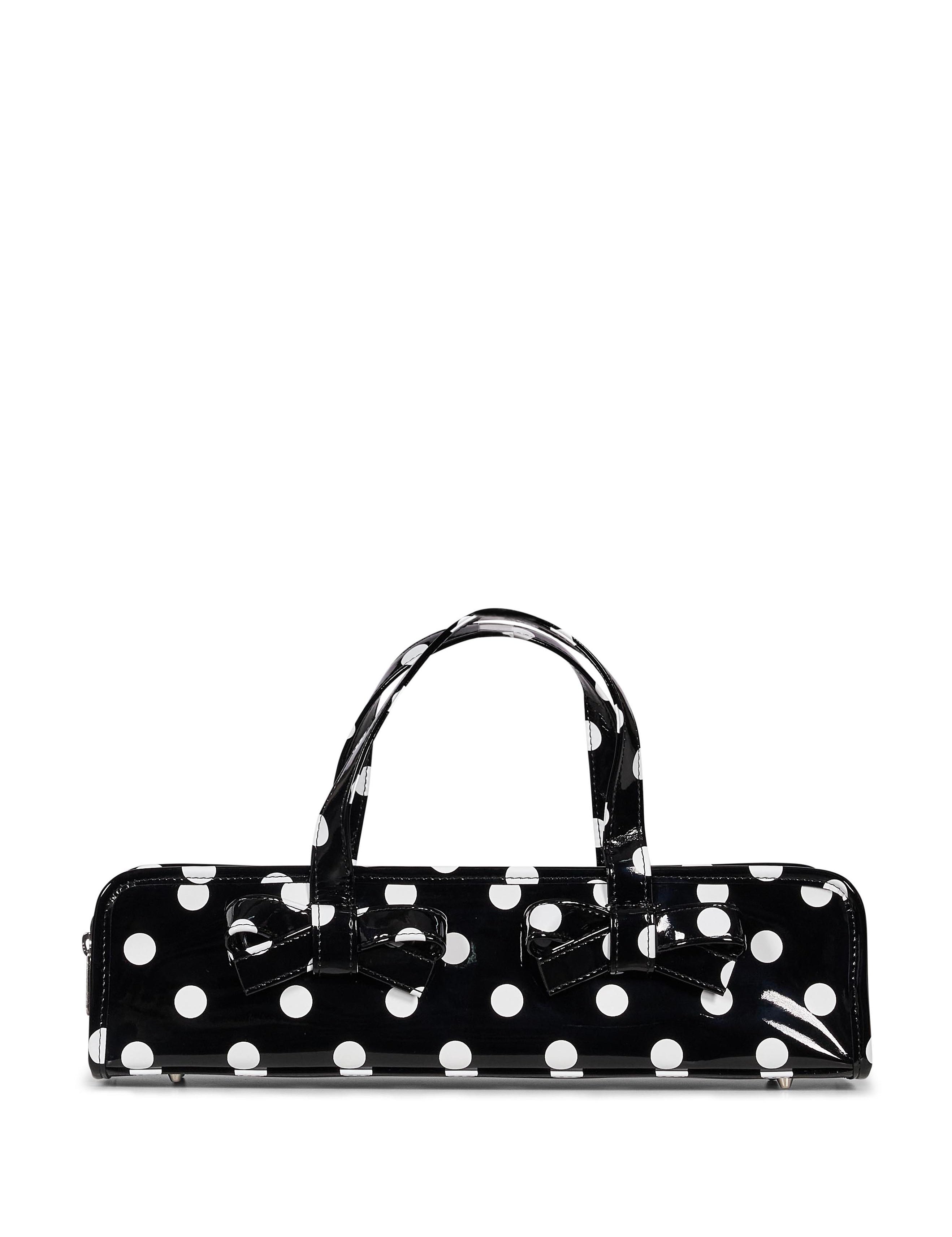 Borsa a pois Ladies in nero e bianco 