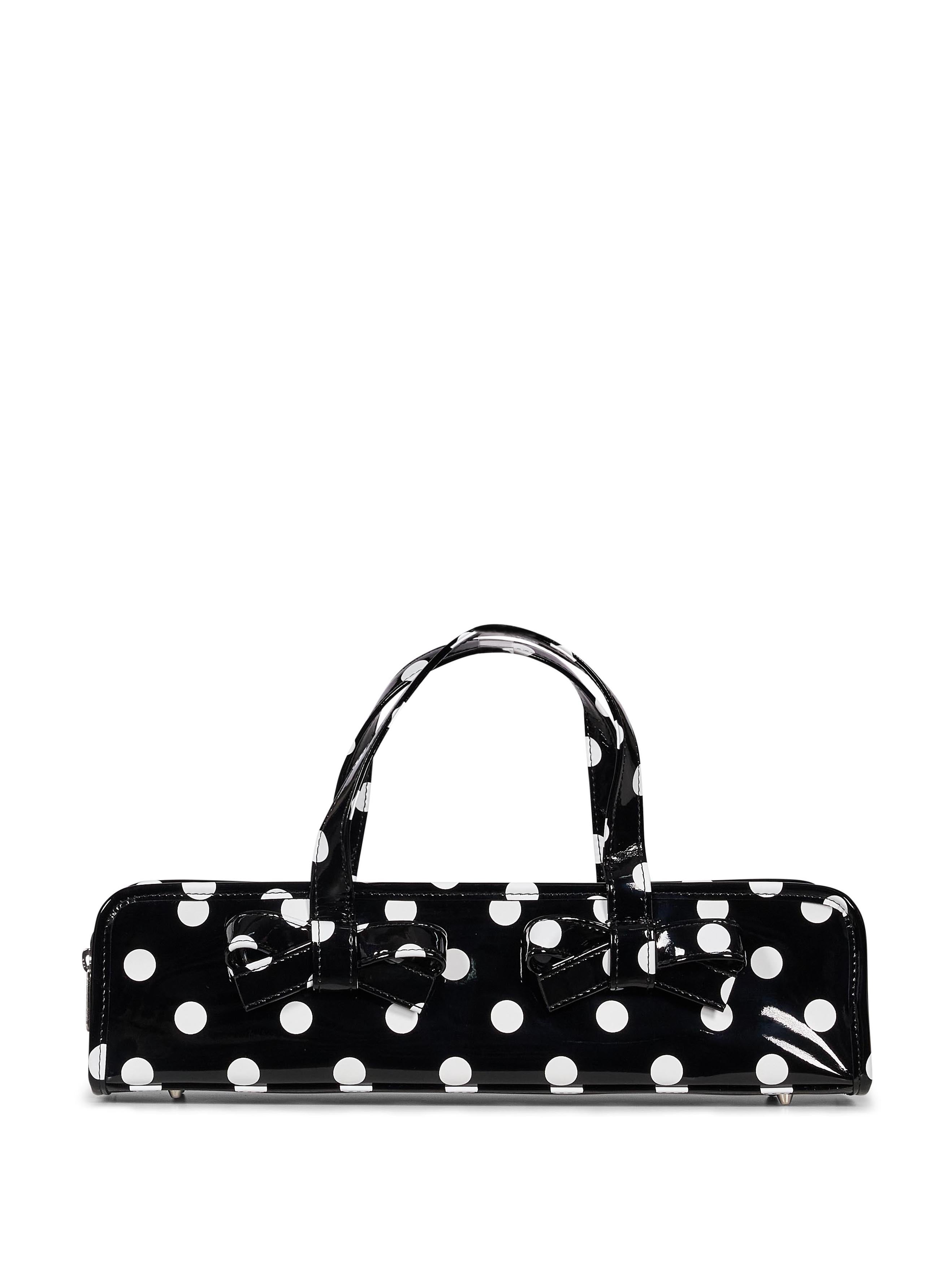 Borsa a pois Ladies in nero e bianco 