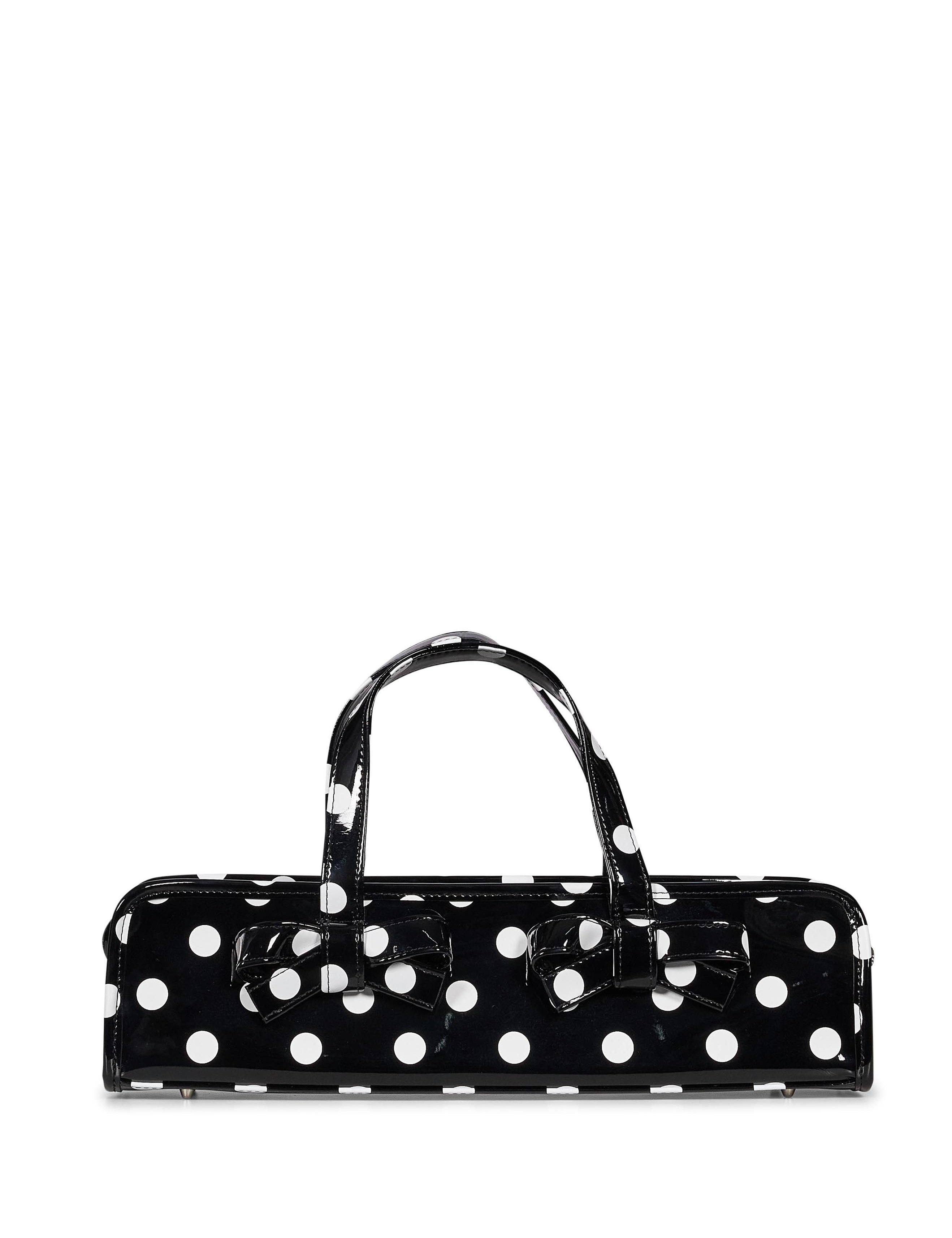 Borsa a pois Ladies in nero e bianco 
