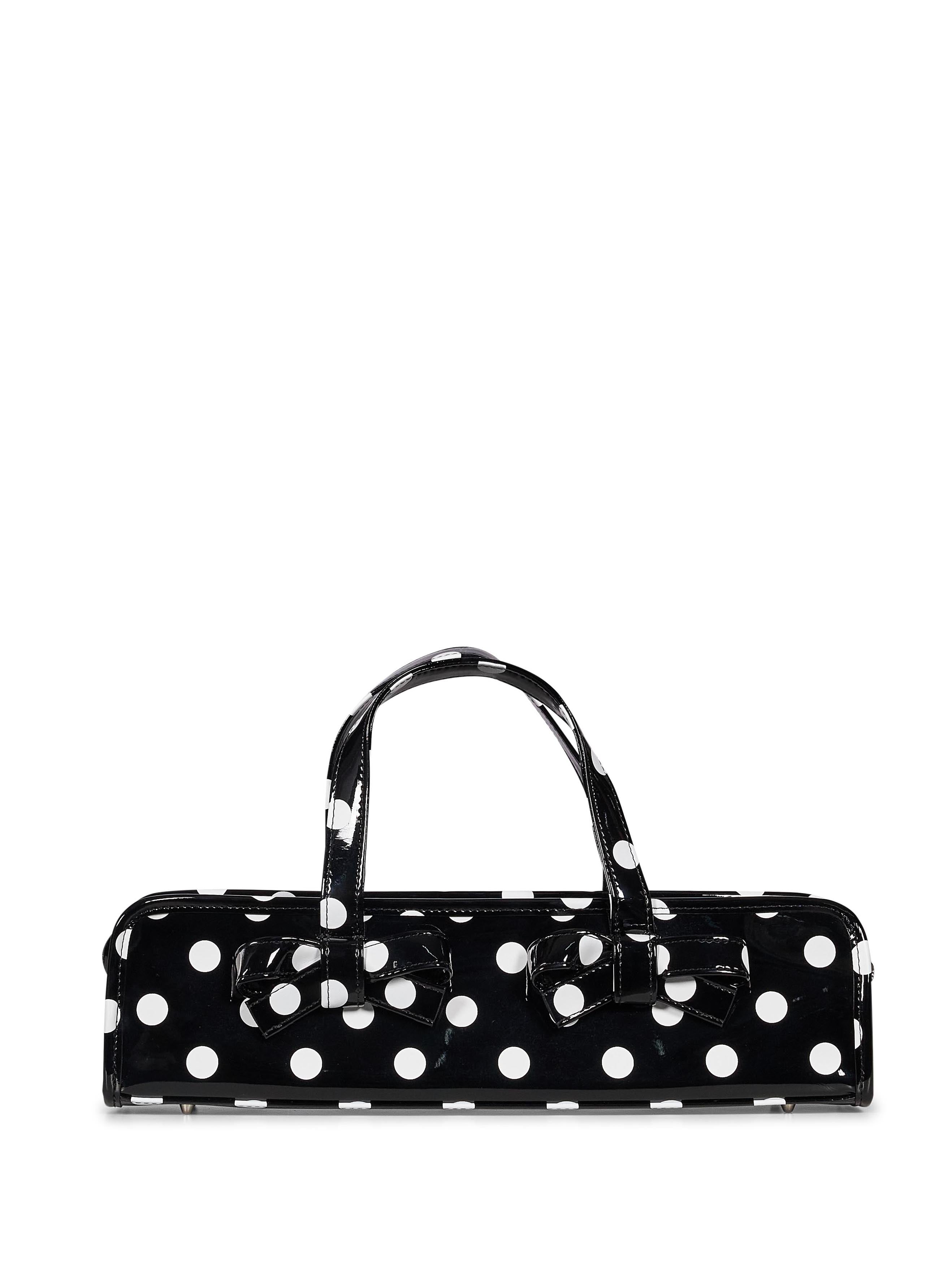 Borsa a pois Ladies in nero e bianco 