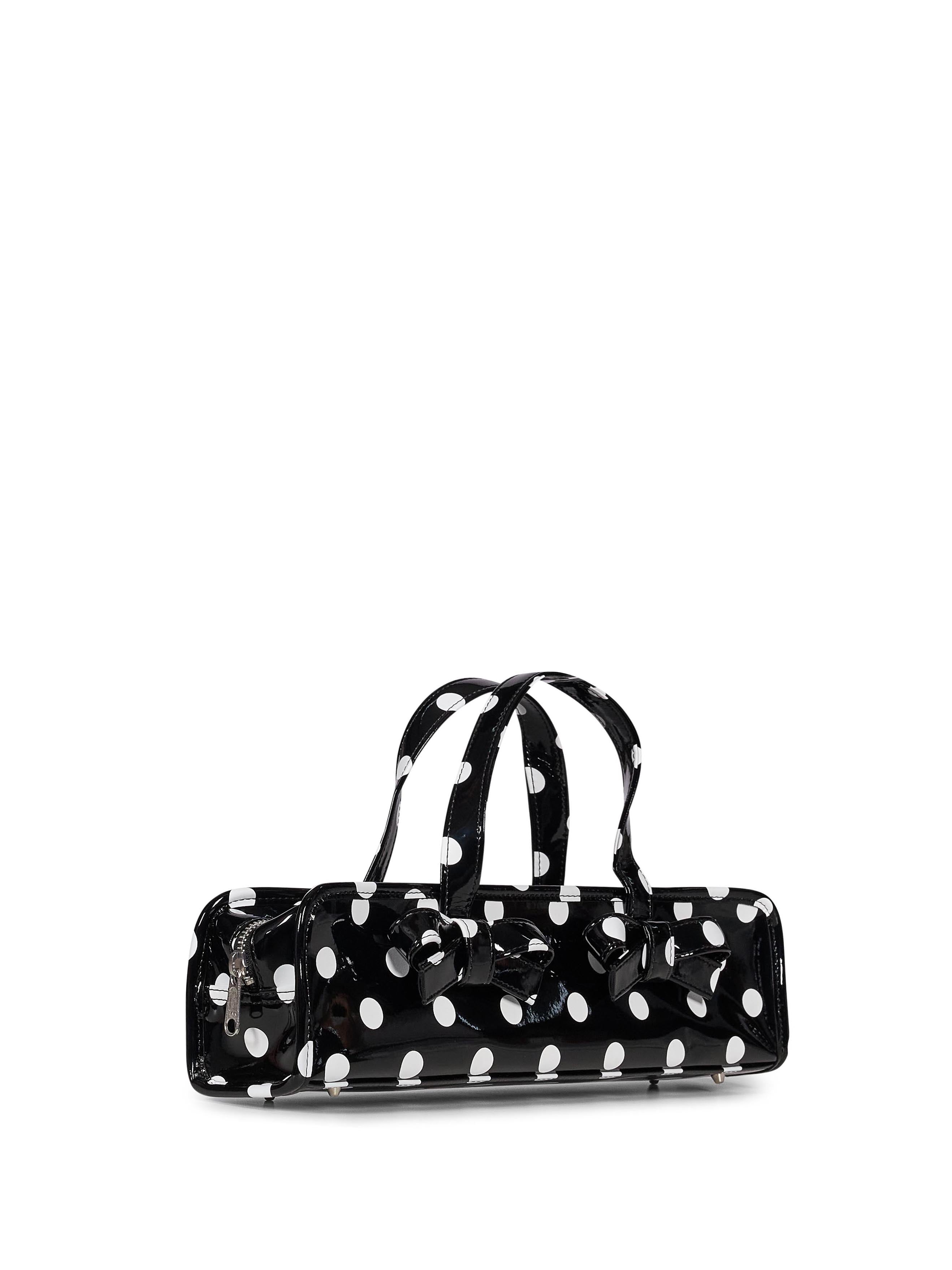 Borsa a pois Ladies in nero e bianco 