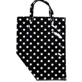 Borsa a pois in nero e bianco 
